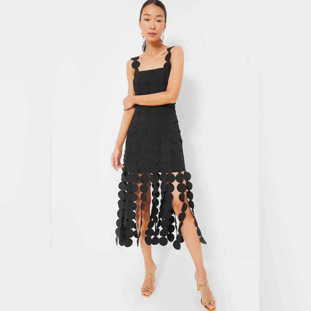 Hyacinth House Black Multi Circle Mercedes Maxi Dress